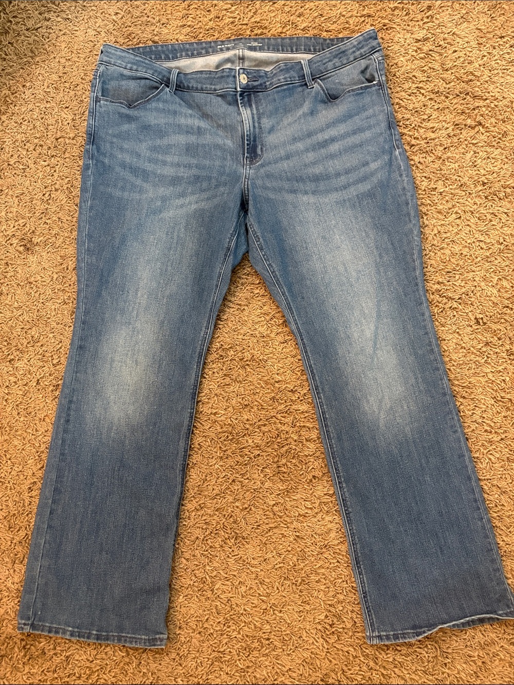 Old Navy Dark Blue Mid-Rise Boot-Cut Jeans